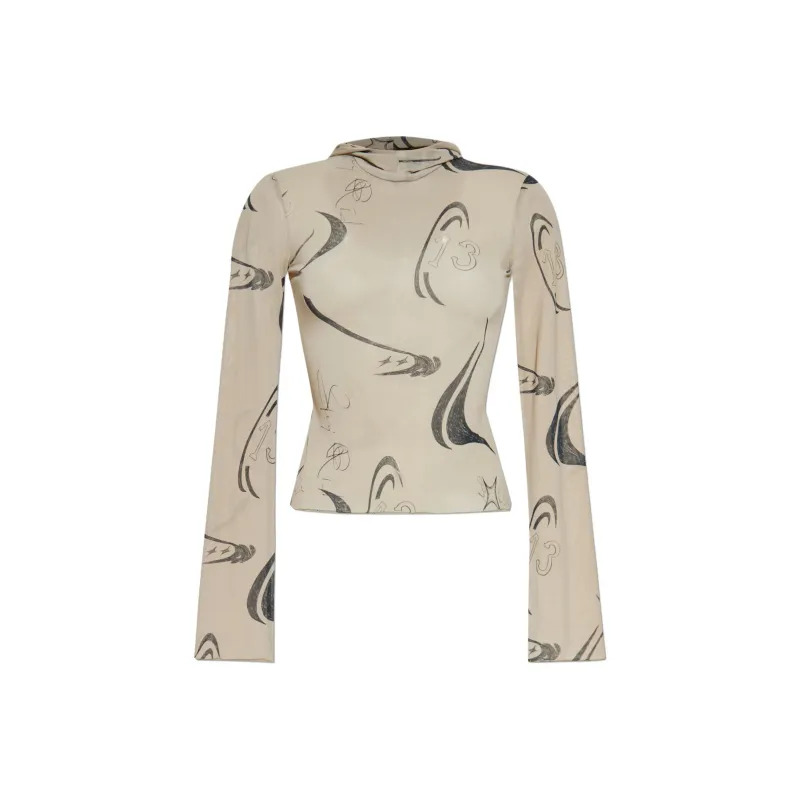 AVAVAV Abstract print Top-0