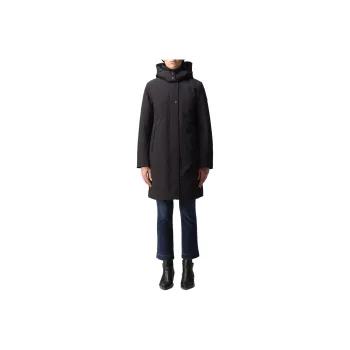 WOOLRICH Logo Patch Hooded Parka
