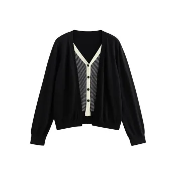 Initial Language Knitwear Women's Black