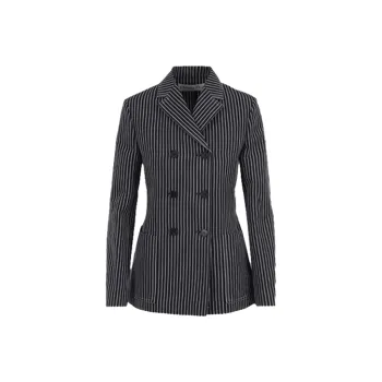 DIOR Striped Double Breasted Jacket