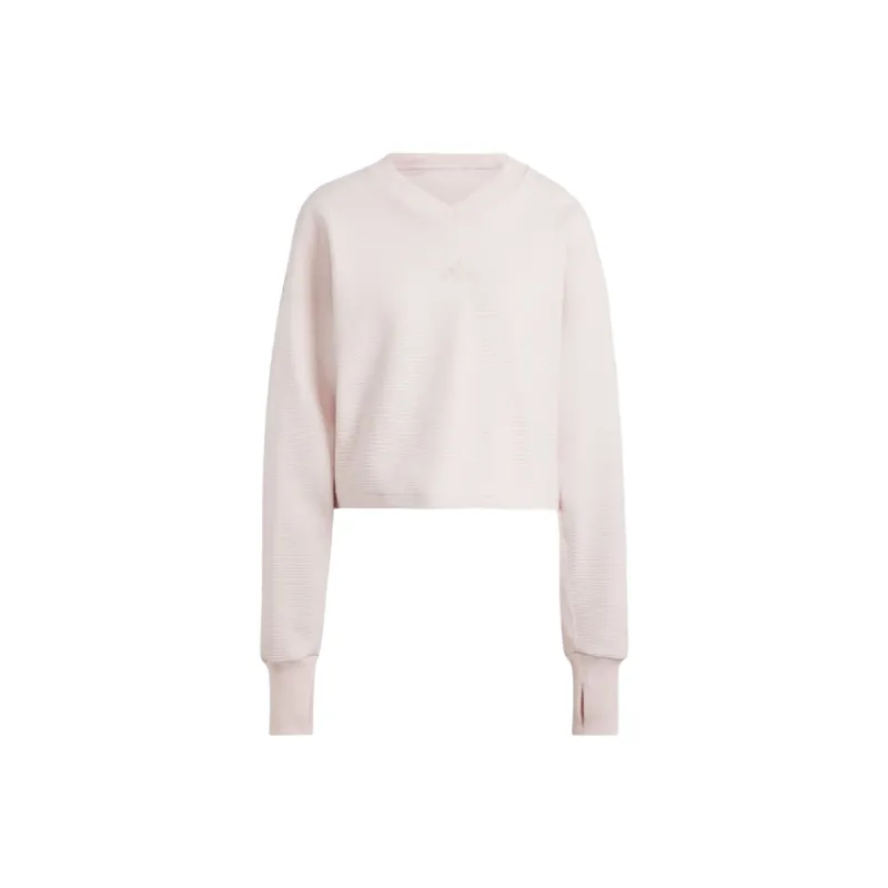 Adidas Free Shipping With AdiClub All Szn Ribbed V-Neck Sweatshirt-0