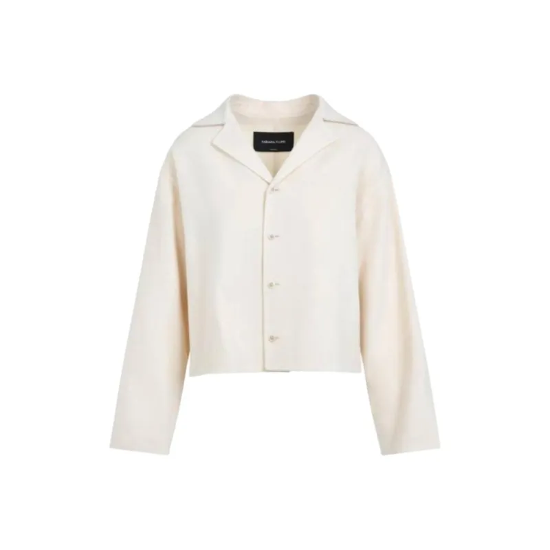 Fabiana Filippi Cropped Leather Jacket-0