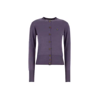 Vivienne Westwood Logo Embroidered Knitted Cardigan