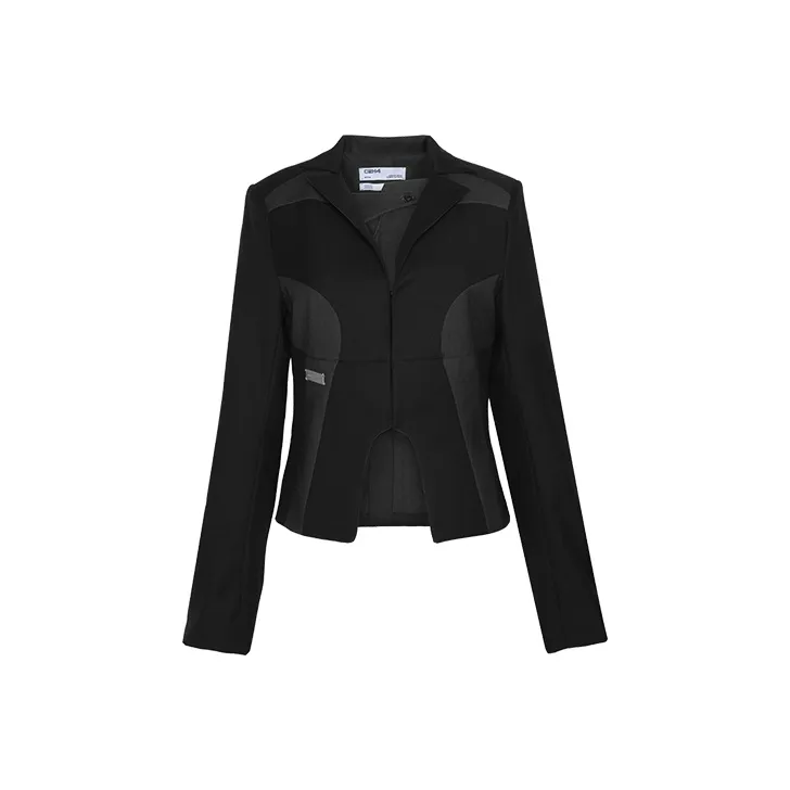 C2H4 Arc Cutting Splicing Layered Tailored Jacket 'Black'-0