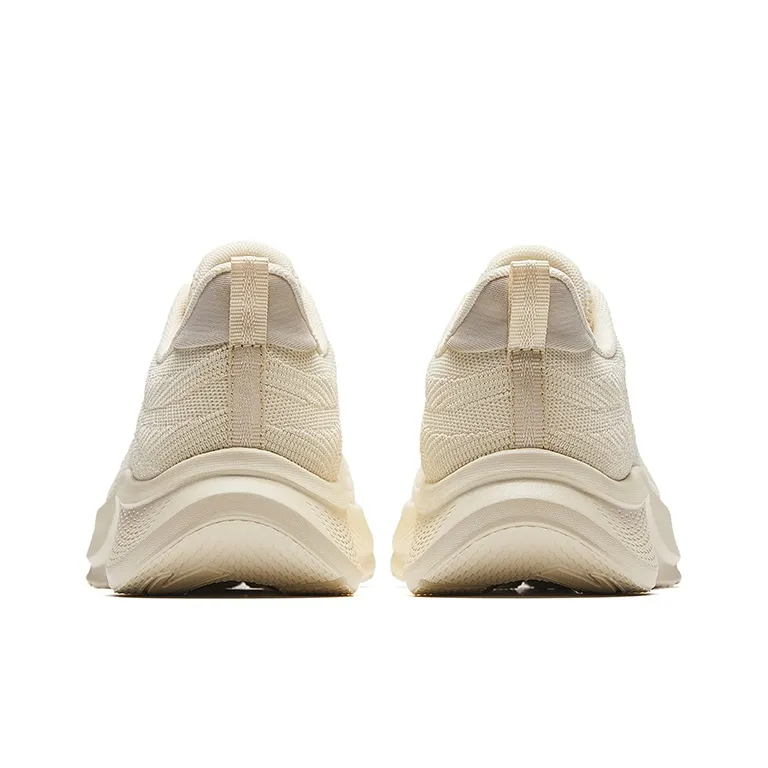 Anta Running Collection Anti Slip Wear Resistant Low Top Casual Running Shoes Women's Beige-3