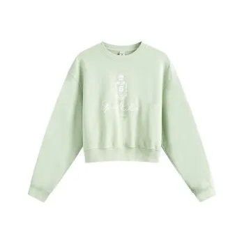 SPORTY & RICH Vendome Cropped Cotton Sweatshirt