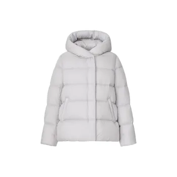 UNIQLO Down Jacket Women's Light Gray