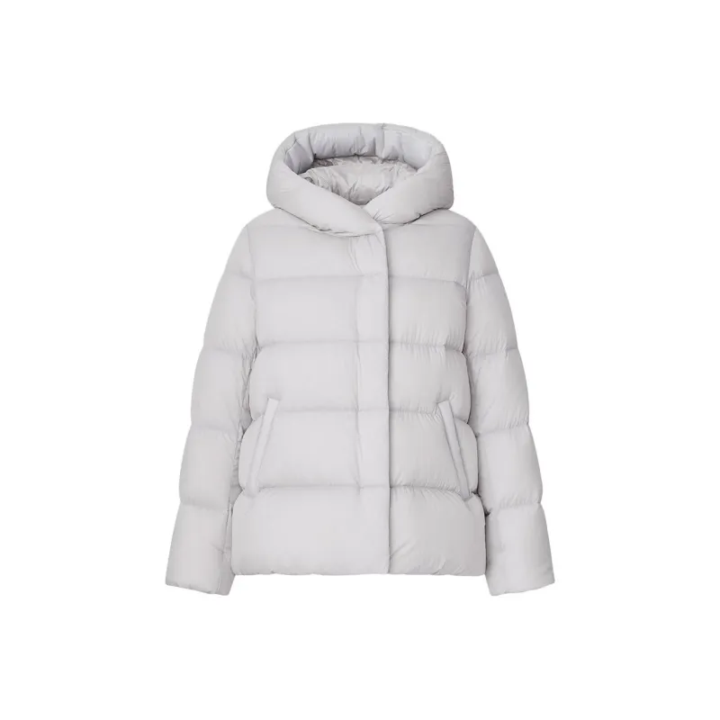 UNIQLO Down Jacket Women's Light Gray-0