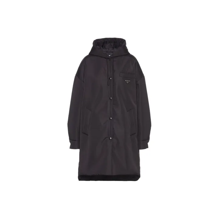 PRADA Light Re Nylon Triangle logo Raincoat-0