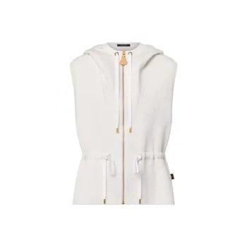LOUIS VUITTON Sleeveless Embossed Monogram Hoodie
