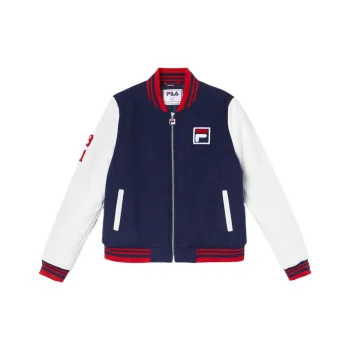 FILA Dixon Varsity Jacket Women's Marine Blue 410