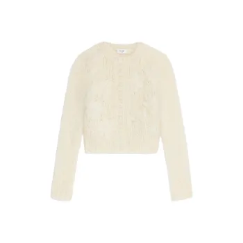 CELINE Embroidered Cardigan In Mohair