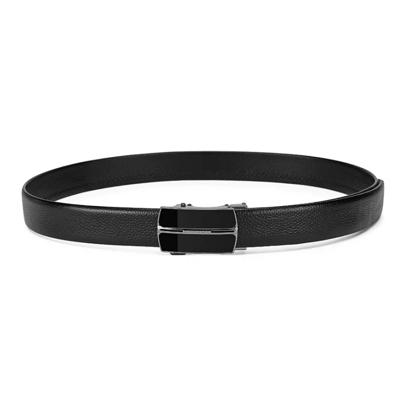 JAGUAR Cow Leather Belts Men's Black 3.5cm-3
