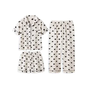 XIAFENYAN Pajama Set Women's Apricot