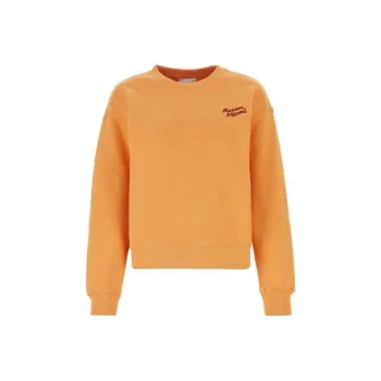 Maison Kitsune Logo Embroidered Crewneck Sweatshirt