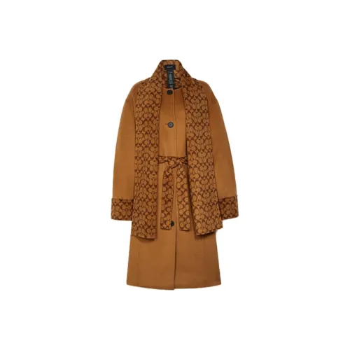 COACH Coats Women's Brown