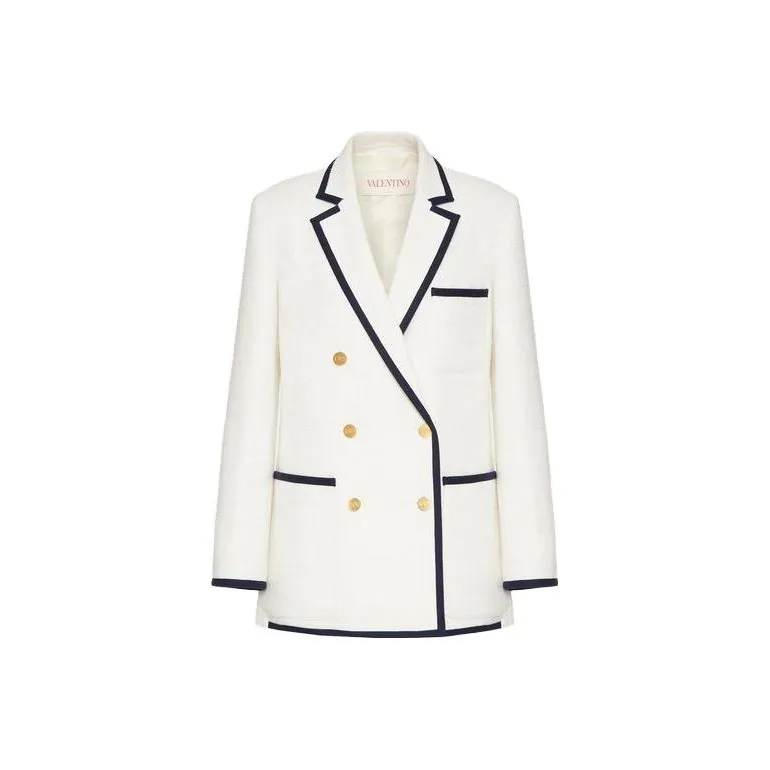 Valentino Double Breasted Long Sleeved Jacket-0