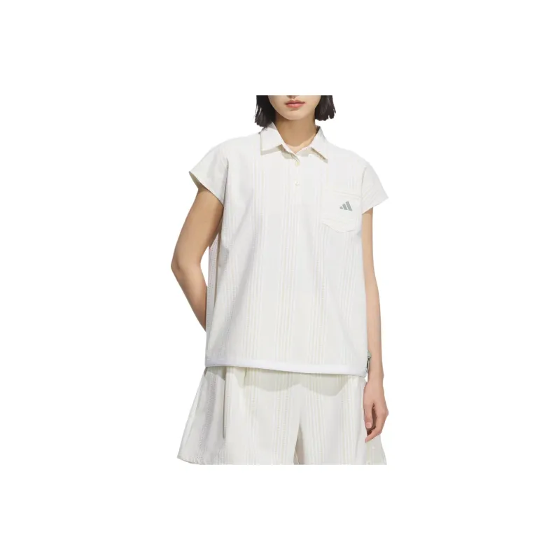 Adidas Polo Shirt Women's Pink Yellow-0