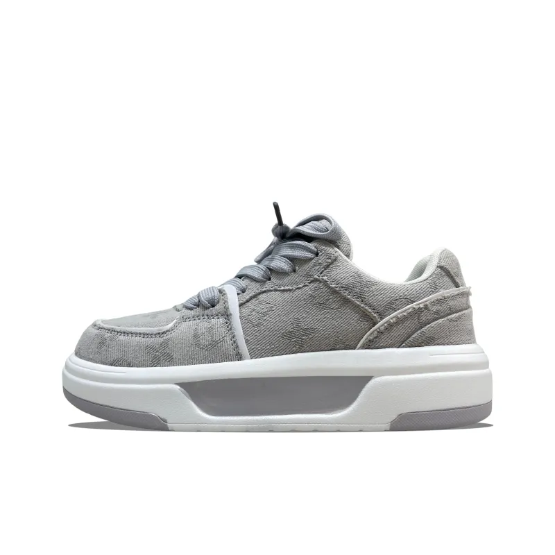 MQGAll Slip Resistant, Abrasion Resistant, Breathable Low Top Skateboard Shoes Unisex Gray-0