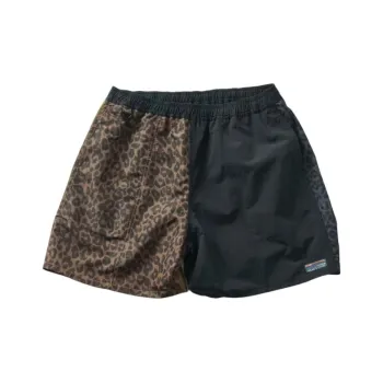 FREAK'S STORE Casual Shorts Men's Leopard Print Color Block