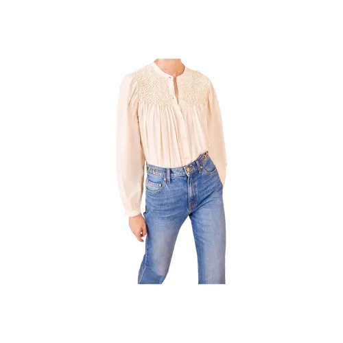 Ulla Johnson Smocked Button Down Top