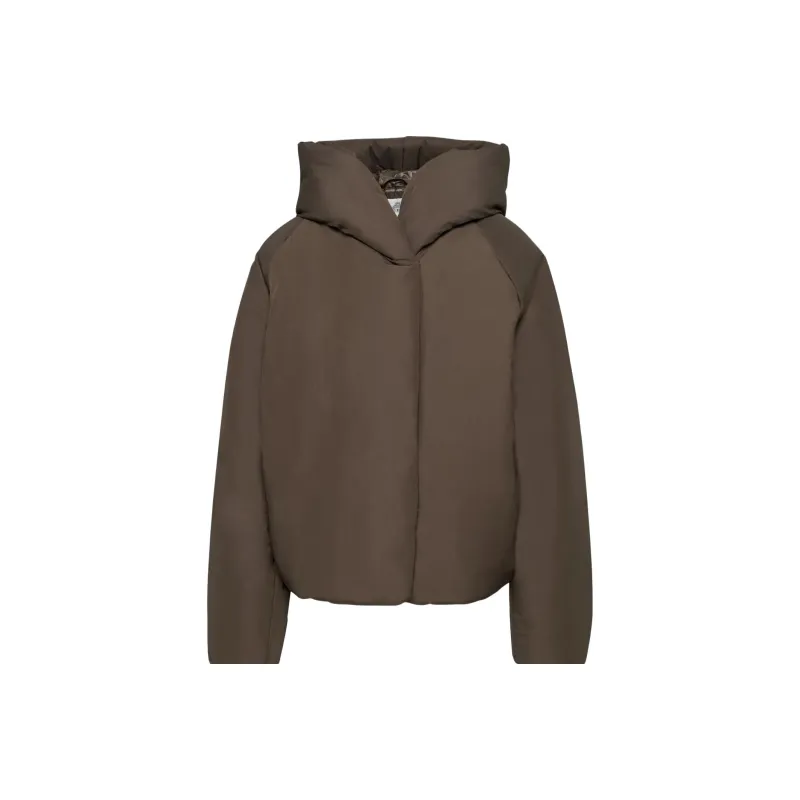 ARITZIA Babaton Dome Puffer Down Jacket Women's Coffee Bean/Coffee Bean-0
