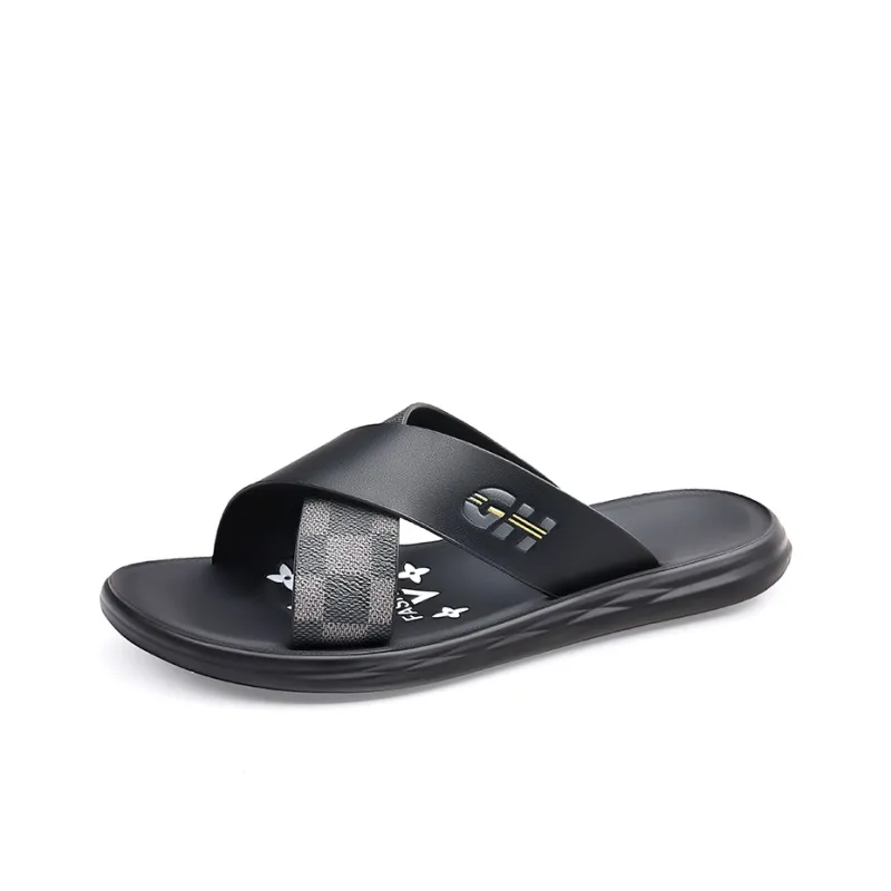 GESENLANG Slip Resistant Odor Resistant Abrasion Resistant Slide Slippers Men's-4