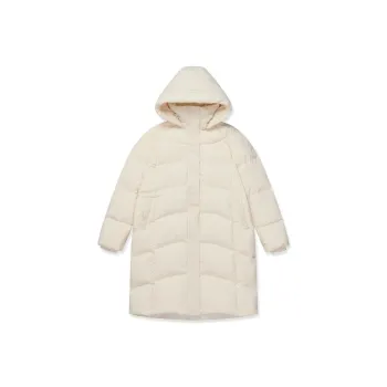 Erke Comprehensive Training Collection Sports Lifestyle Collection Down Jacket Women's Cheese White