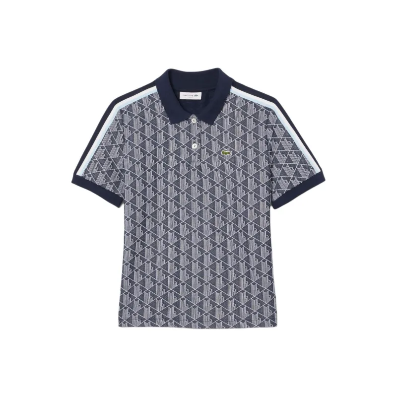 LACOSTE Monogram Jacquard Polo Top-6