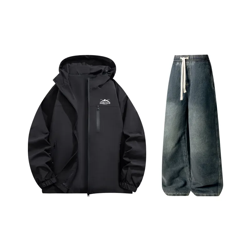 A.X.S.K Casual Sportswear Unisex Black-32