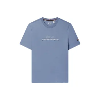 FILA WHITE T Shirt Men's Estate Blue