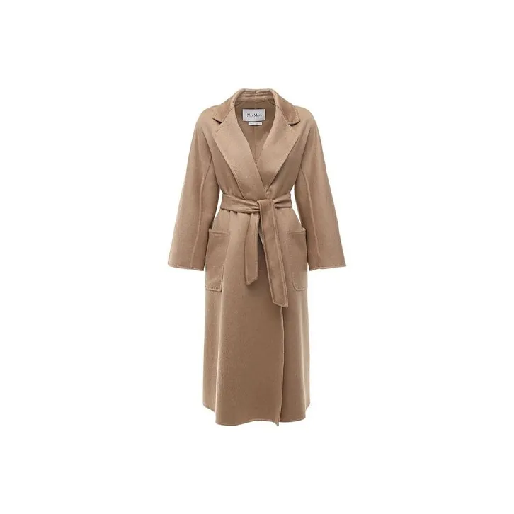 MaxMara Notched lapels Belted Coat-0
