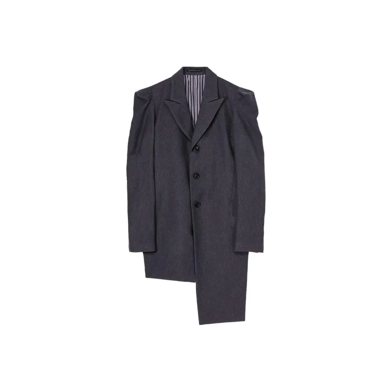 Yohji Yamamoto Asymmetric Single breasted Blazer-0