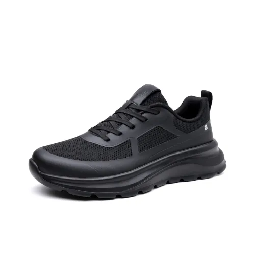 POPULAR ROUSE PR Cushioning, Slip Resistant, Abrasion Resistant, Breathable Low Top Casual Shoes Men's Black