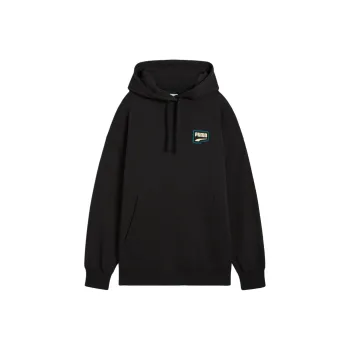 PUMA DOWNTOWN OVERSIZED HOODIE Sweatshirt Women's Black