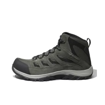 Columbia Crestwood Cushioning Slip Resistant High Top Outdoor Shoes Men's Army Green