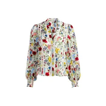 ALICE+OLIVIA Arlette Blouse