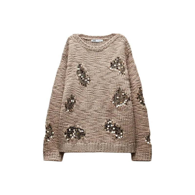 ZARA Knitwear Women's Mink Color-0