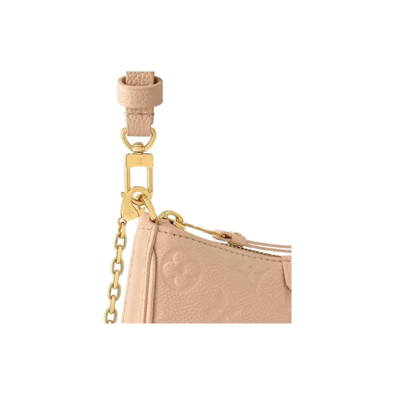 LOUIS VUITTON Embossed Grain Cow Leather Portable Crossbody Bag, Shoulder Bag Women's Sand-4