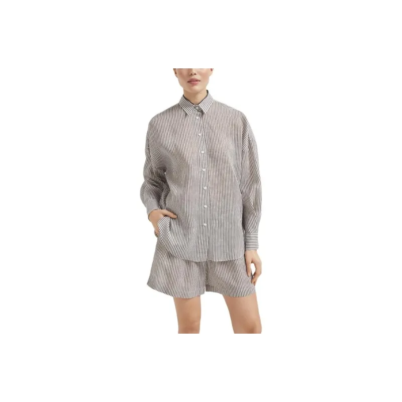 Brunello Cucinelli Striped Organza Shirt-0