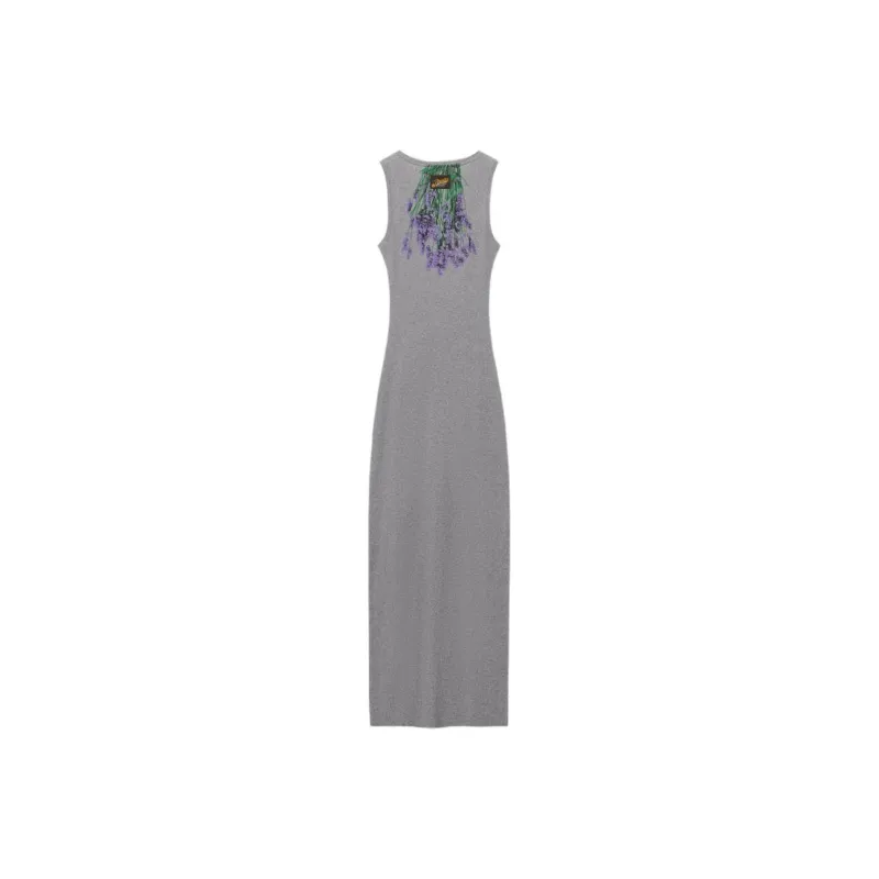 LOEWE SS25 Sleeveless Dress Women's Mixed Color Gray-1