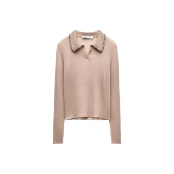 ZARA Knitwear Women's Light Peach Pink