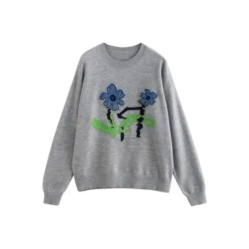 Initial Language Knitwear Women's Light Heather Gray