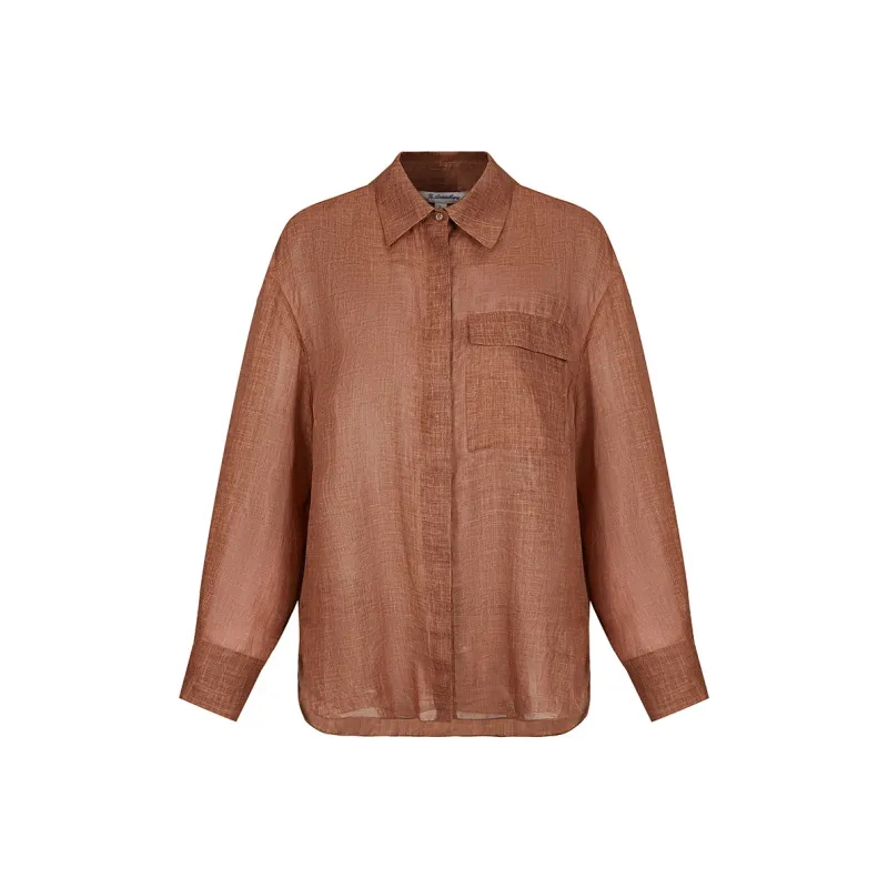 JZ. ANNAKRO Shirt Women's Brown-0