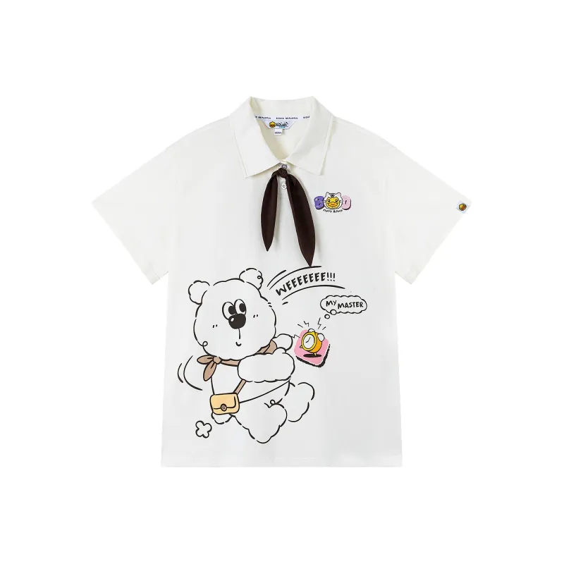 B.Duck Polo Shirt Women's Creamy Apricot-0
