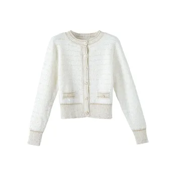Late White Knitwear Women's Apricot