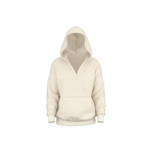 Victoria's Secret PINK Cozy Fleece Pullover Hoodie/White Shell Sweatshirt Women's White Shells