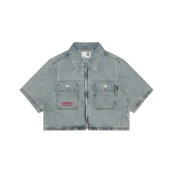 Aape Zip up Cropped Shirt