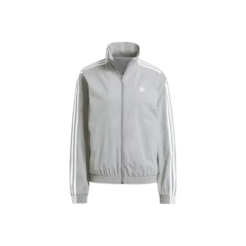 Adidas Originals Women's Woven Track Top Grey Three