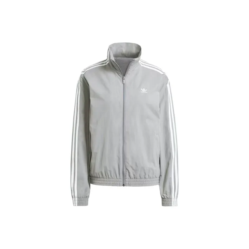 Adidas Women's Woven Track Top Grey Three-0